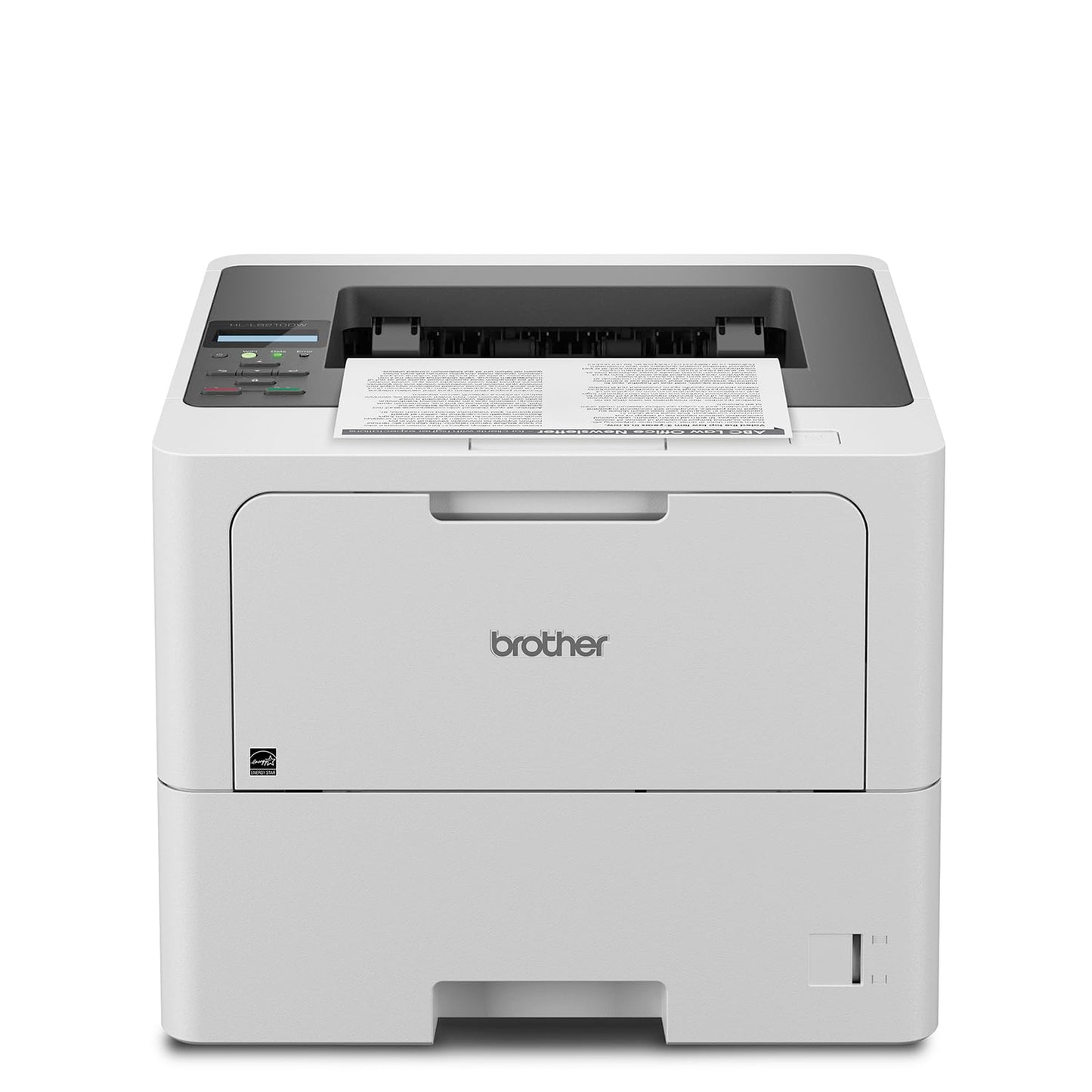 Brother HL-L6210DW Business Monochrome Laser Printer with Large Paper Capacity, Wireless Networking, and Duplex Printing, White