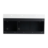 Generic 48 Inch Floating Bathroom Vanity,48"" Bathroom Vanity with Sink,Modern Single Sink Bathroom Vanity Combo,Black Wall Mounted Cabinet Set, MSJS-BVB09148BCT WoodArtSupply