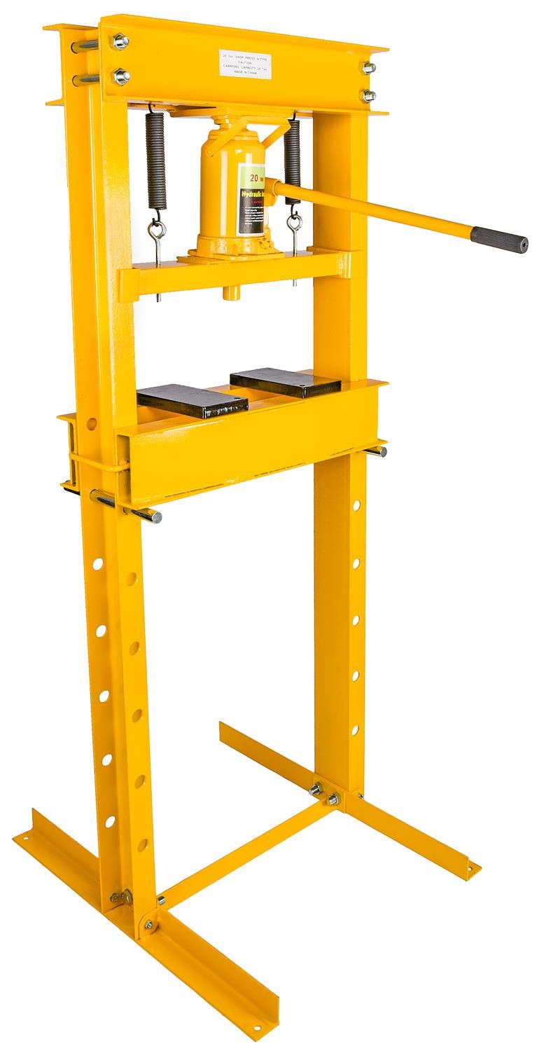 JEGS 81637 Hydraulic Shop Press 20-Ton Floor Mount Working Range: Up to 30 3/4 i - WoodArtSupply