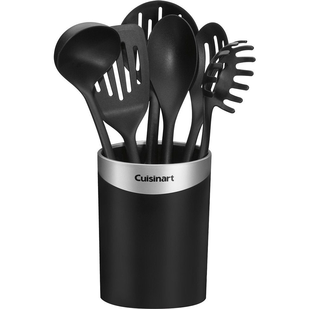 Cuisinart CTG-00-CCR7 Curve Crock with Tools, Set of 7 , Black Cuisinart