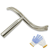 Curved Lathe Tool Rest 1 Inch Post Stainless Steel Tool Rest for Wood Lathe, Special-Shaped Wood Lathe Tool Rest for Bowl Turning, Wood Lathe Tools and Accessories for Mini Lathe YEIXCIKA