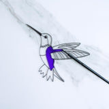 Winlyn 24 Sets Hummingbird Suncatcher Decorations DIY Window Paint Art Craft Kits Rainbow Bird Painting Kit for Kids Classroom Activities Birthday Spring Summer Camping Party Art Project Winlyn