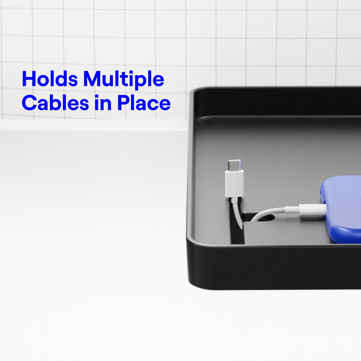 BedShelfie Bedside Shelf, Bunk Bed & Top Bunk, College Dorm Room Essentials, Clip On Nightstand, Bed Side Table Tray Organizer, Dorm Room Decor, College Dorm Essentials - Cable Catch, Black BedShelfie