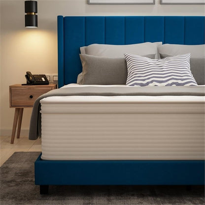 Flash Furniture Vista Hospitality Grade Commercial Mattress in a Box 14 Inch, Premium Memory Foam Hybrid Pocket Spring Mattress, Reinforced Edge Support, Full, White