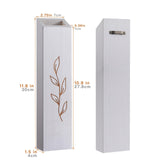 BOTOP Wood Wall Planter, Farmhouse 4 Pack Indoor Pocket Wall Vases Decor for Living Room Bedroom Dried Flowers Faux Greenery Plants (White) BOTOP