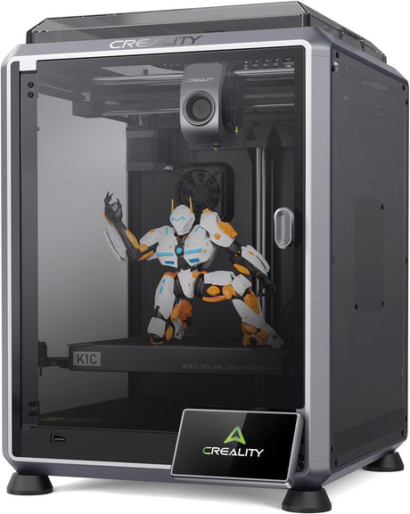 Creality K1C 3D Printer, 600mm/s Fast Speed Auto Leveling 3D Printers with AI Camera for 300°C Printing, Switchable Silent Mode Reliable Carbon Fiber 3D Printing 220 * 220 * 250mm Creality