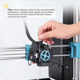 Creality 8pcs 3D Printer Hardened Steel MK8 Nozzles, Upgraded Tungsten Metal Extruder Nozzles 0.2mm, 0.3mm, 0.4mm, 0.5mm, 0.6mm with DIY Tools Storage Box for Creality Ender 3 Ender 3 V2 Sovol SV06 Creality