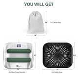Heat Press Machine 12" x 10" Easy Press Heat Transfer for T-Shirts and HTV Vinyl Projects, Silver & Irish Green Konduone