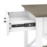 Key West 47.2 x 23.94-Inch Coffee Table, Shiplap Gray/Pure White Bush Business Furniture