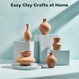 Mini Pottery Wheel Machine Kit, 4.7inch Electric Clay Wheel with Foot Pedal, Adjustable Speed & Forward/Reverse Rotation Ceramic Wheel, Tiny Clay Spinner for Adults, Kids and Beginners Alldeer