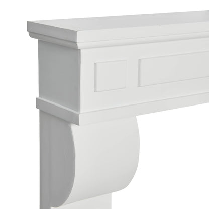 Creative Co-Op Lodge Fireplace Mantel, White