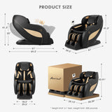 Artist hand Massage Chair Full Body - SL Track Zero Gravity Recliner with 12 Modes, Bluetooth, Body Scan, Foot Roller, Airbags Massage, AI Voice Control Artist hand
