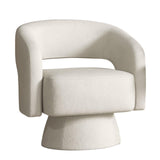 Bonzy Home Swivel Barrel Chair, Set of 2 Velvet Accent Armchair 360 Degree Swivel Club Chair for Living Room Bedroom Reception Room, Beige Bonzy Home