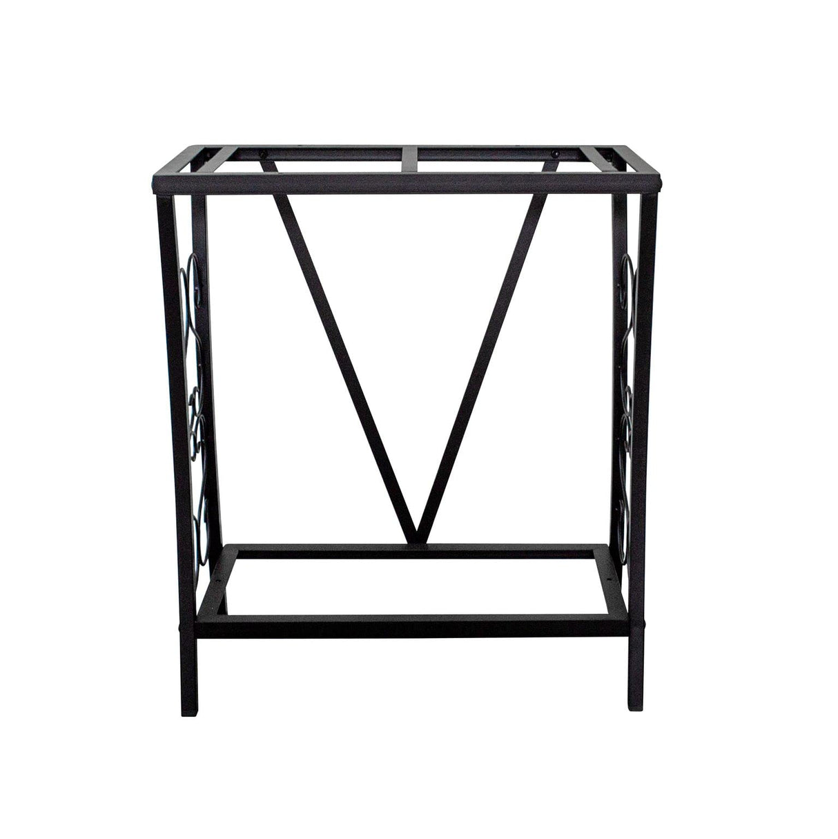 Aquatic Fundamentals 20 Gallon Metal Aquarium Stand, 24.3" L x 12.5" W, Black Aquatic Fundamentals