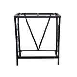 Aquatic Fundamentals 20 Gallon Metal Aquarium Stand, 24.3" L x 12.5" W, Black Aquatic Fundamentals