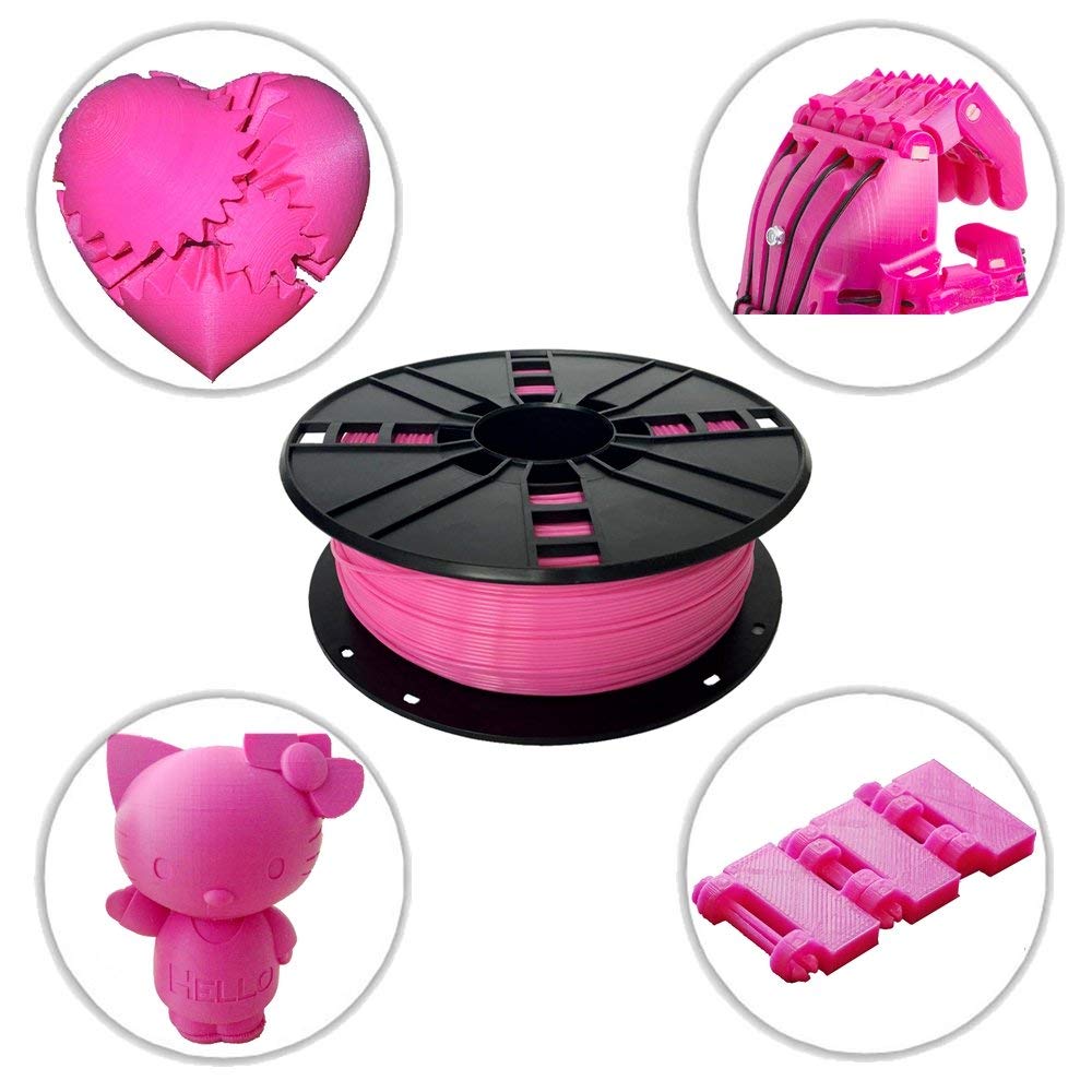 NOVAMAKER ABS Filament 1.75mm, Pink ABS 3D Printer Filament, 1kg Spool(2.2lbs), Dimensional Accuracy +/- 0.03mm, Fit FDM 3D Printer and 3D Pen NovaMaker