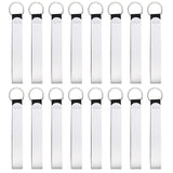 NEETUE 16 Pieces Sublimation Blanks Wristlet Keychain DIY Blank Wrist Lanyard White Neoprene Keychain Wristband Lanyard Wristband Keychain for Summarize Small Pendants Such as Keys (White) NEETUE