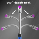 4 Pack Candle Lighter Electric Lighter Rechargeable Arc Lighter Windproof Flexible Neck Long Lighter Rotate 360 Plasma Lighter USB Flameless Lighters Candles Grill BBQ Camping Luxgaze