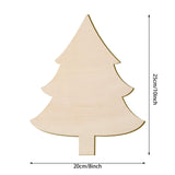 8 x 10 Inch Wooden Christmas Tree Cutout Christmas Unfinished Wooden Ornaments Blank Christmas Tree Craft Wooden Decorations for DIY Christmas Party Decor (12 Pieces) Jetec
