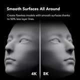 phrozen Sonic Mighty 8K LCD Resin 3D Printer, 10" Monochrome LCD, Tabletop 3D Resin Printer with 28µm XY Resolution, 8.6 * 4.8 * 9.3 Inch Printing Volume for Models, Miniatures and Action Figures phrozen