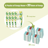 PIUH Deluxe Soap Making Kit for Soap Making,DIY Soap Making Full Set Kits Includes Soap Melter,4 lb Soap Base,8 Essencial Oils,Silicone Loaf Molds & Scraper,Cutter, 8 Dyestuffs for Adult & Kids Gift PIUH