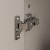 AGOTENI 6-Tier Storage Cabinet with Adjustable Shelves, Wooden Kitchen Pantry Freestanding Cupboard with 4 Doors for Living Room Kitchen Garage, White, 11.8" D x 23.2" W x 70.9" H AGOTENI