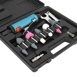 Air Die Grinder Kit With 1/4 and 1/8 inch Collets, Pneumatic Grinder Include 10 Pcs Die Grinder Attachments, Air Grinder Tool 25000 RPM By Bowd BOWD
