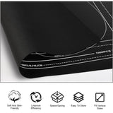 Ainiv Jigsaw Puzzle Mat Roll Up 1500 Pieces, 46" x 26" Portable Felt Puzzles Board with Travel Storage Bag, Jigsaw Saver Pad Keeper for Adults Teens, Black Ainiv