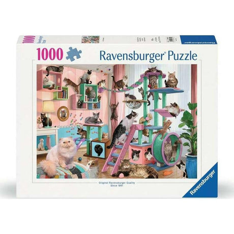 Ravensburger Cat Tree Heaven 1000 Piece Jigsaw Puzzle for Adults - 12000875 - Handcrafted Tooling, Made in Germany, Every Piece Fits Together Perfectly Ravensburger