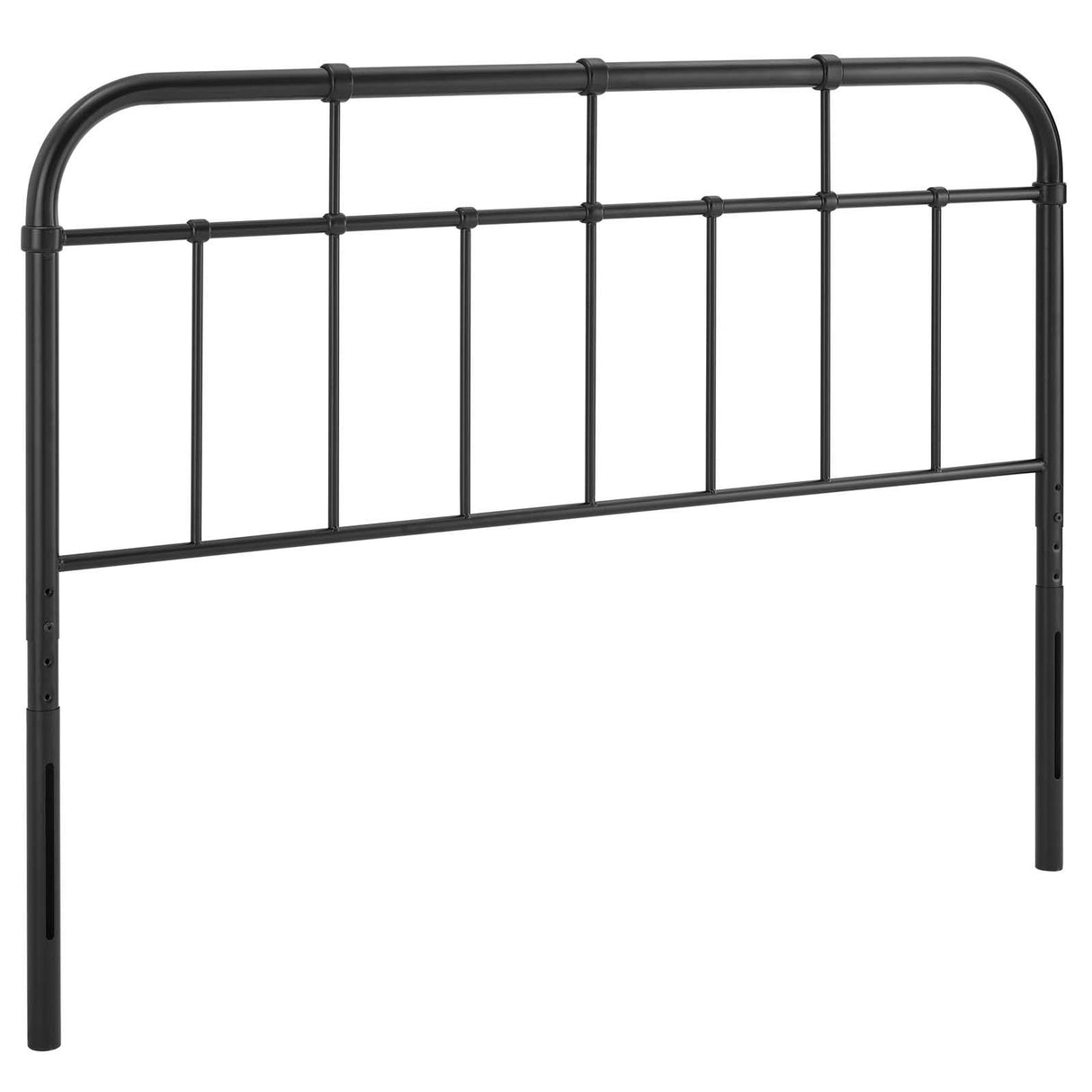 Modway Alessia Modern Farmhouse Metal Queen Headboard in Black Modway