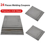 Welding Practice Kit，24-Piece 3x5” Welding Coupons with Premium 18-Gauge Steel Plates for MIG,Suitable for welding practice and improving welding skills… XLKIB