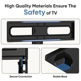 OLIXIS Universal TV Mount Stand for 26-55 inch TVs, Height Adjustable, Swivel Table Top TV Stand with Tempered Glass Base, Holds up to 99 LBs, Max VESA 400x400mm OLIXIS