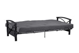 DHP Carson 6 Inch Thermobonded High Density Polyester Fill Futon Mattress, Grey DHP