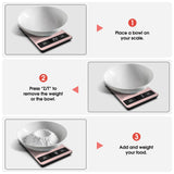 Suidreams Food Scale, 11lb Digital Kitchen Scale Weight Grams and Ounces for Baking, Cooking and Meal Prep, 1g / 0.1oz Precise Graduation with 6 Units and Tare Function, LCD Display & Stainless Steel SUIDREAMS