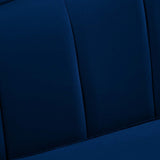 Modway EEI-5874-NAV Cheshire Channel Tufted Performance Velvet Sofa, Navy Modway