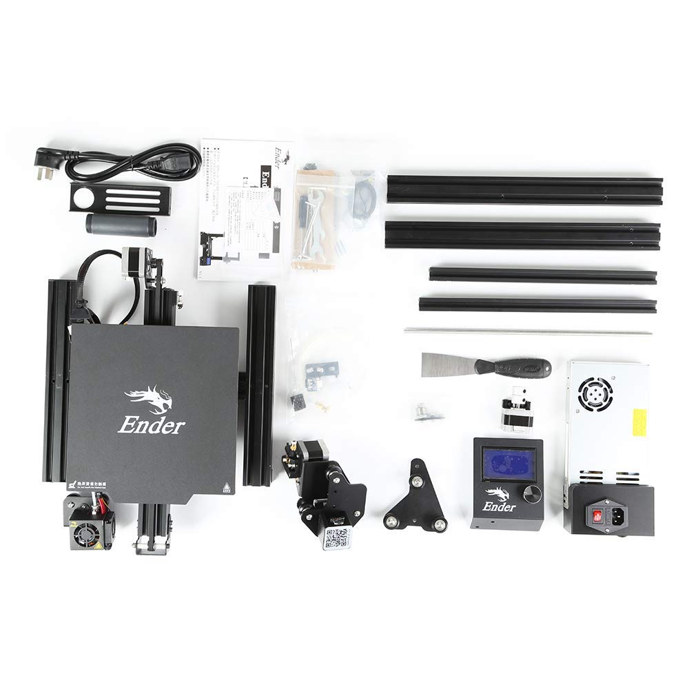 Official Creality Ender 3 Pro 3D Printer with Removable Build Surface Plate and Branded Power Supply, 3D Printers for DIY Home and School Printing Size 8.66x8.66x9.84 inch Comgrow