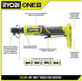RYOBI ONE+ 18V Cordless Multi Size Ratchet (Tool Only) PCL280B RYOBI