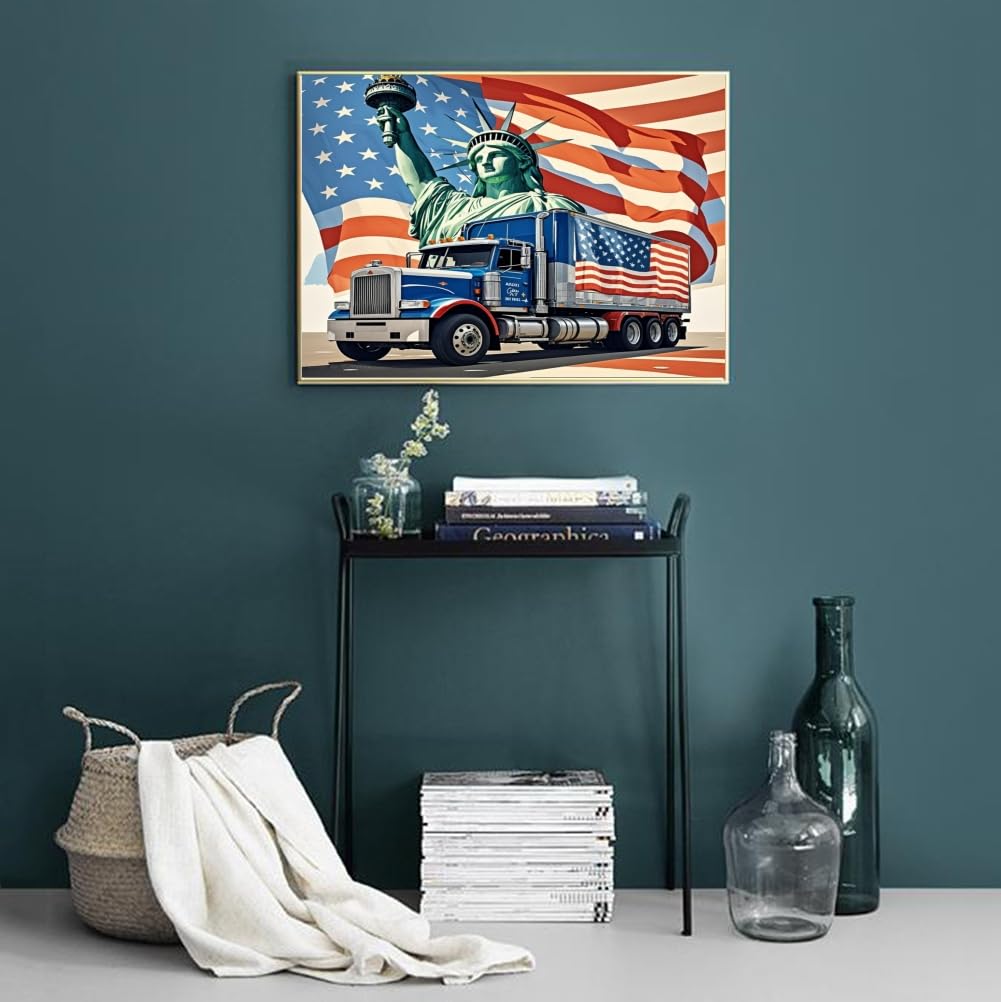 ACANDYL Car DIY Paint by Numbers Kit for Adults Paint by Numbers Beginner Truck Canvas Painting by Number DIY Acrylic Oil Painting on Canvas Arts Craft Decoration 16x20 in ACANDYL