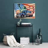 ACANDYL Car DIY Paint by Numbers Kit for Adults Paint by Numbers Beginner Truck Canvas Painting by Number DIY Acrylic Oil Painting on Canvas Arts Craft Decoration 16x20 in ACANDYL