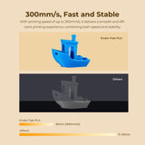 Creality High Speed PLA Filament 1.75mm Bundle 2Kg, 3D Printer Filament for 300mm/s Printing, Rapid PLA Filament No-Tangling, Dimensional Accuracy +/- 0.02mm for Most FDM 3D Printers (Black & White) Creality