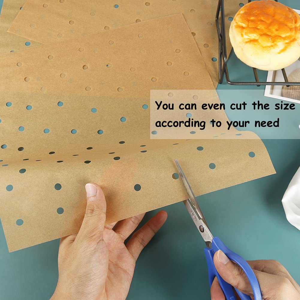 BYKITCHEN Air Fryer Oven Liners, 11x12 Inches, Nonstick Unbleached Rectangular Air Fryer Parchment Paper for Ninja Foodi Air Fryer Toaster Ovens, XL Air Fryer, Dehydrator and More (Set of 100) BYKITCHEN