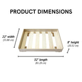 Midlee Raised Wooden Dog Bed Frame- Small Midlee