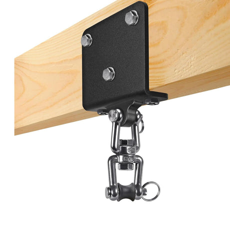 Kipika Heavy Duty Punching Bag Hanger - 360° Swivel I-Beam Mount, Ceiling Installation, Thick Hardware for Boxing, Aerial Yoga, and Home Gym Kipika