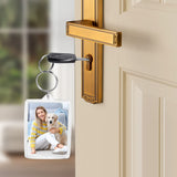 Visen 12 Pcs Acrylic Keychain Blank,Clear Rectangle Keyring Holder,Picture Keychains,Transparent Acrylic Ornaments,Custom Personalised Photo Insert Keychain,Key Rings for DIY Projects and Craf Visen