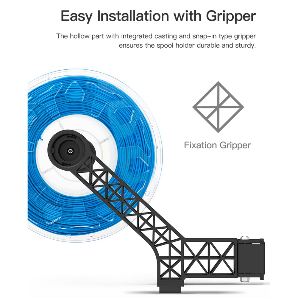 Original Creality Upgrade Built-in Bearings Rotatable Filament Spool Holder Bracket for Ender 3, Ender 3 V2, Ender3 Pro, Ender 3 V2 Neo, Sidewinder X1, Ender 5 Pro/Plus, Vyper, Mega SE 3D Pri - WoodArtSupply