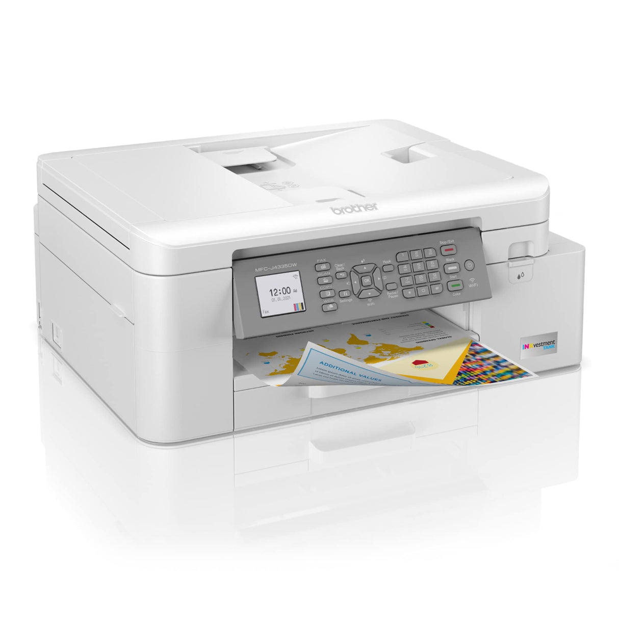 Brother MFC-J4335DW INKvestment Tank All-in-One Printer with Duplex and Wireless Printing Plus Up to 1-Year of Ink in-Box Brother