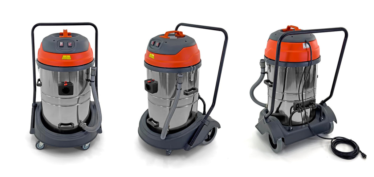 Farag Janitorial Industrial Vacuum Cleaner Wet/Dry - 2 Motors - 21 Gallon JM773 Farag Janitorial