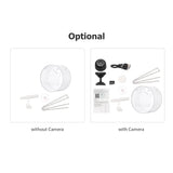 Clear Window Bird Feeder with Wifi Camera Suction Cup, Smart Transparent Round Birdfeeder with 16GB TF Card Photo Taking Video Recording IR Night Vision, Outside Birdhouse for Close Up View Outdoors Irfora