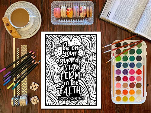 Bible Verse Coloring Book for Girls WoodArtSupply