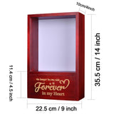 Pet Memorial Shadow Box Sympathy Gift Wooden Cat Dog Memorial Keepsake Box KINGNOW